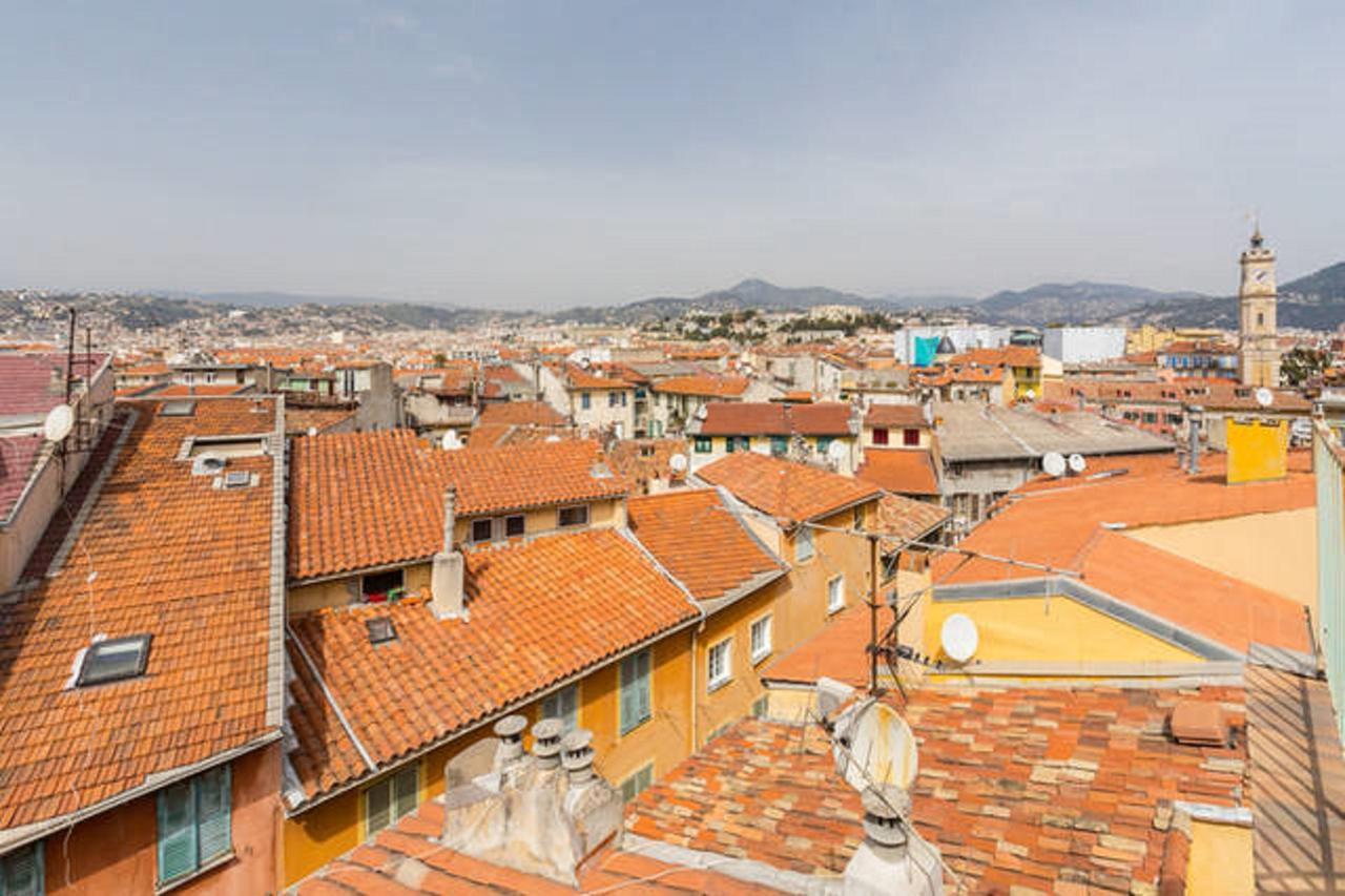 La Croix - F3, Terrasse Vue Panoramique, Vieux-Nice Old Town And Terrace Eksteriør bilde