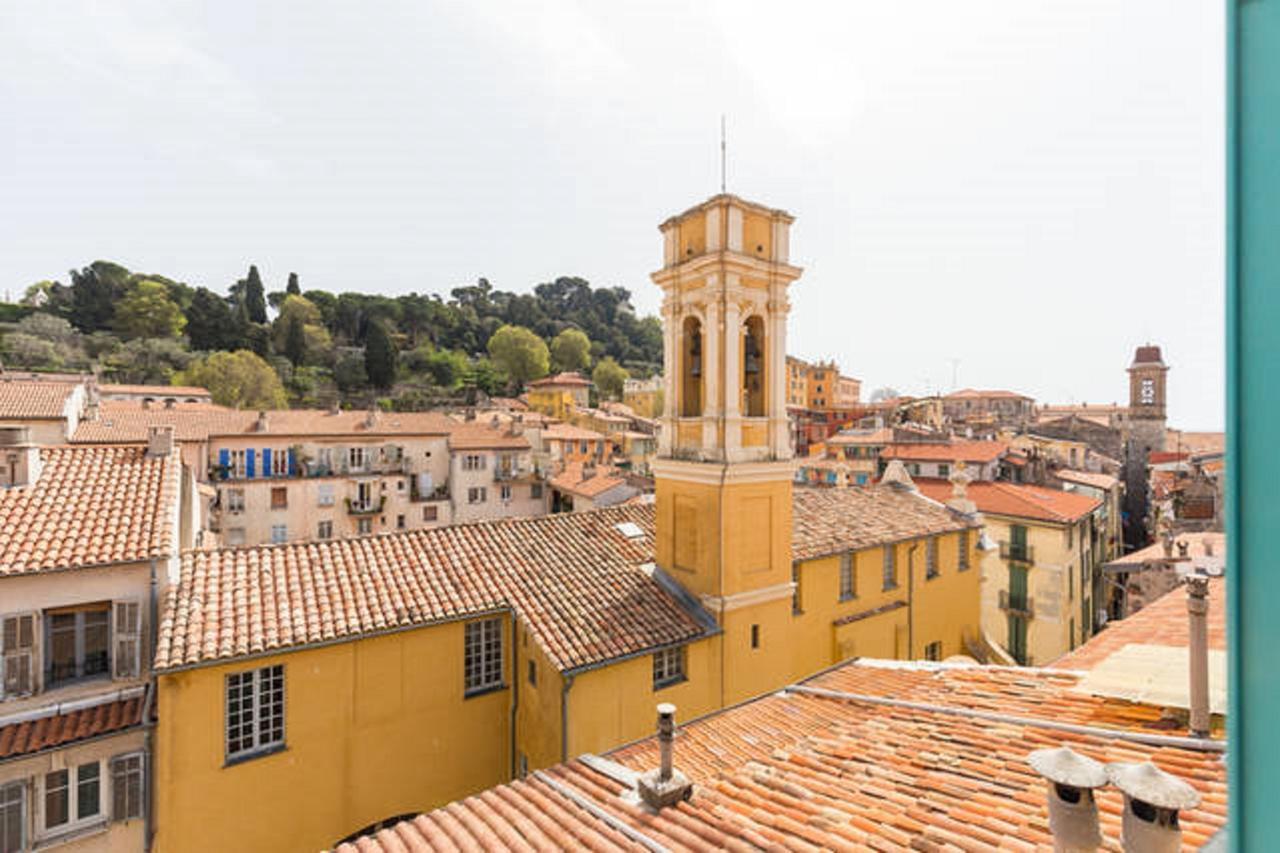 La Croix - F3, Terrasse Vue Panoramique, Vieux-Nice Old Town And Terrace Eksteriør bilde
