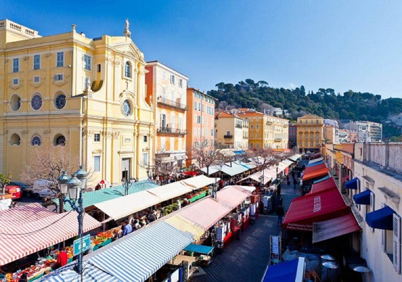La Croix - F3, Terrasse Vue Panoramique, Vieux-Nice Old Town And Terrace Eksteriør bilde